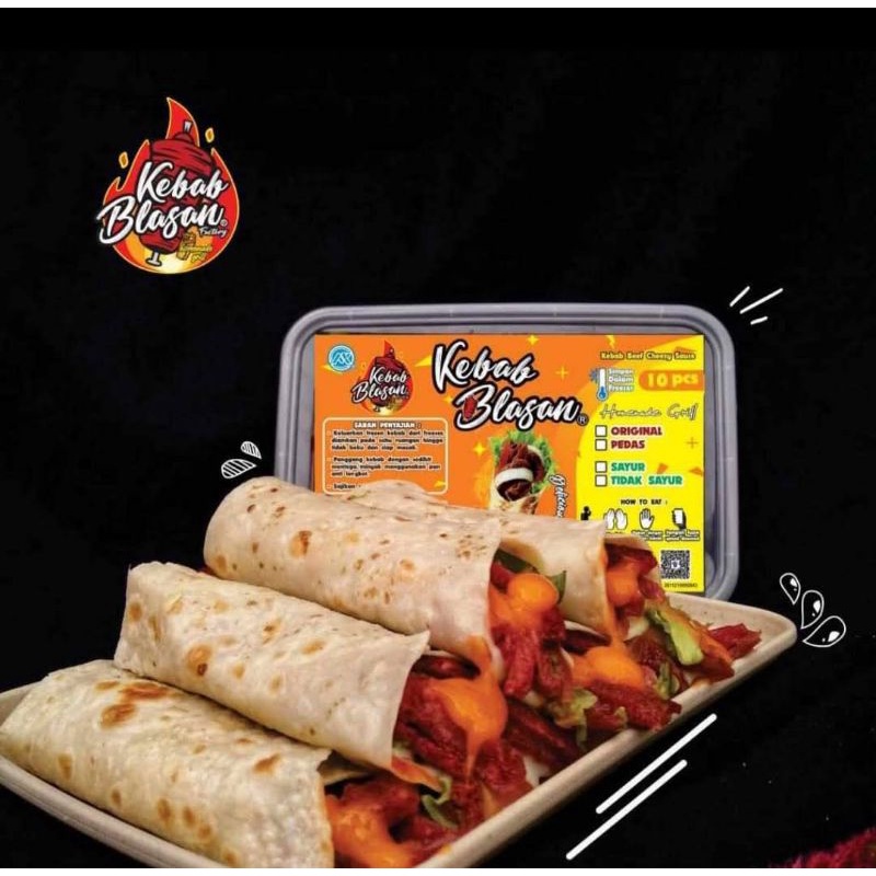 Kebab mini 10pcs (instan/sameday Bandung)