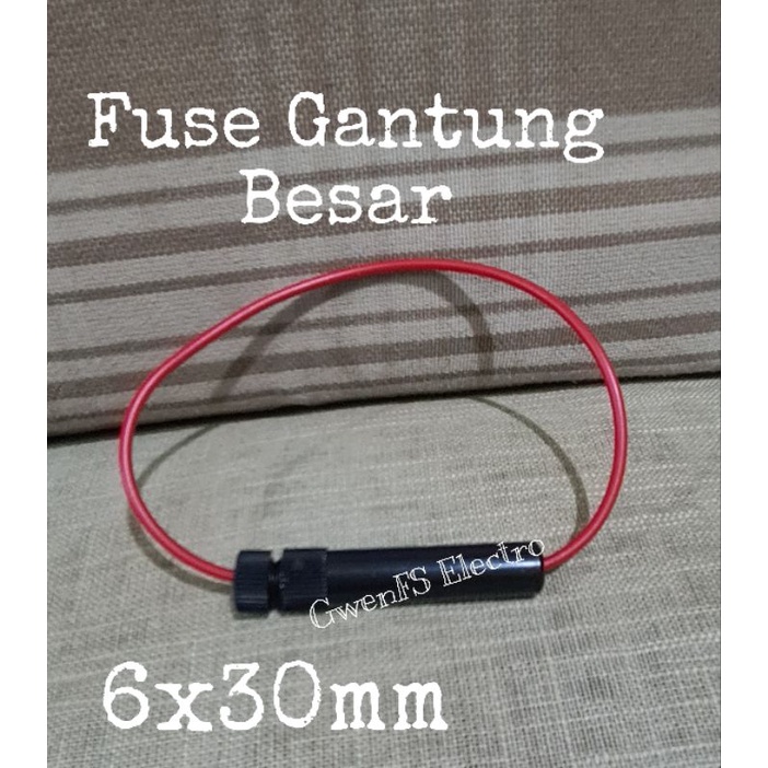 Fuse Holder Gantung Rumah Sekring Fuse Kaca Besar Kecil