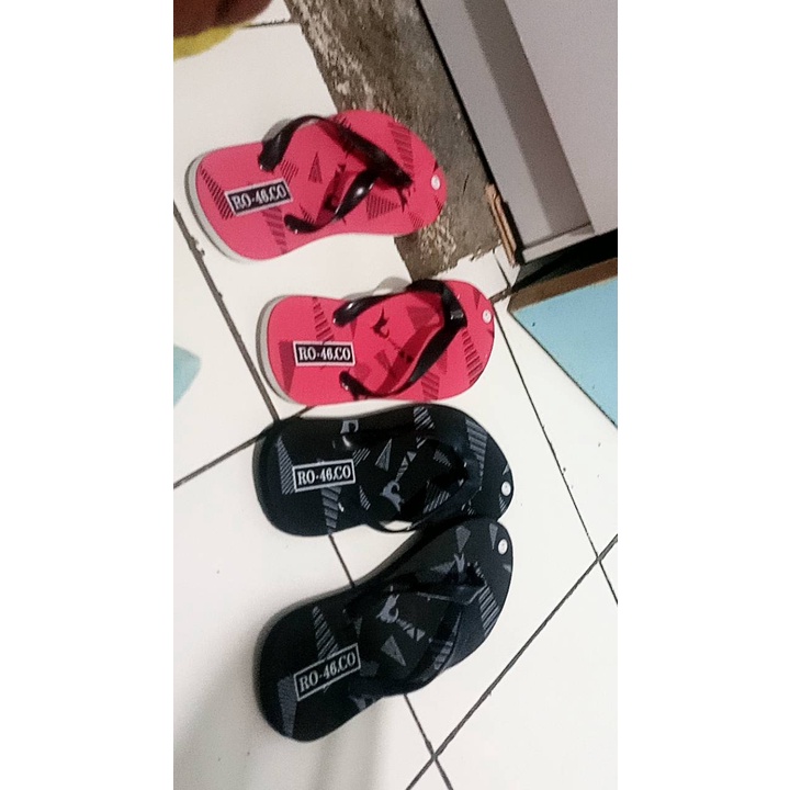 Sandal japit Masakini distro R0-C00 Sendal Jepit Pria Wanita Selop Harian Cowok Cewek Spon