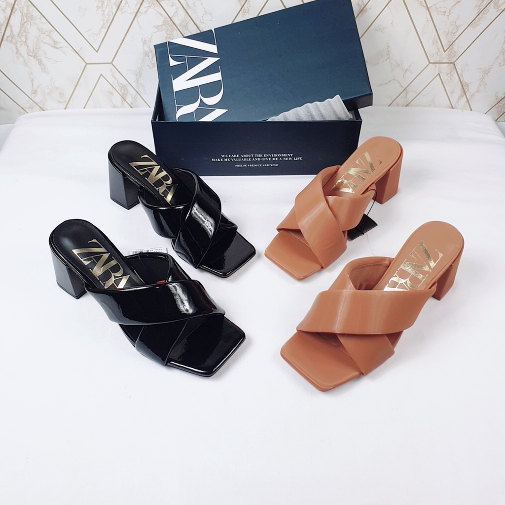 ZR Cross Strap Block heels