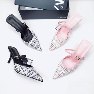 Zr Single Strap Pinkish Heeled Sandal 600-2