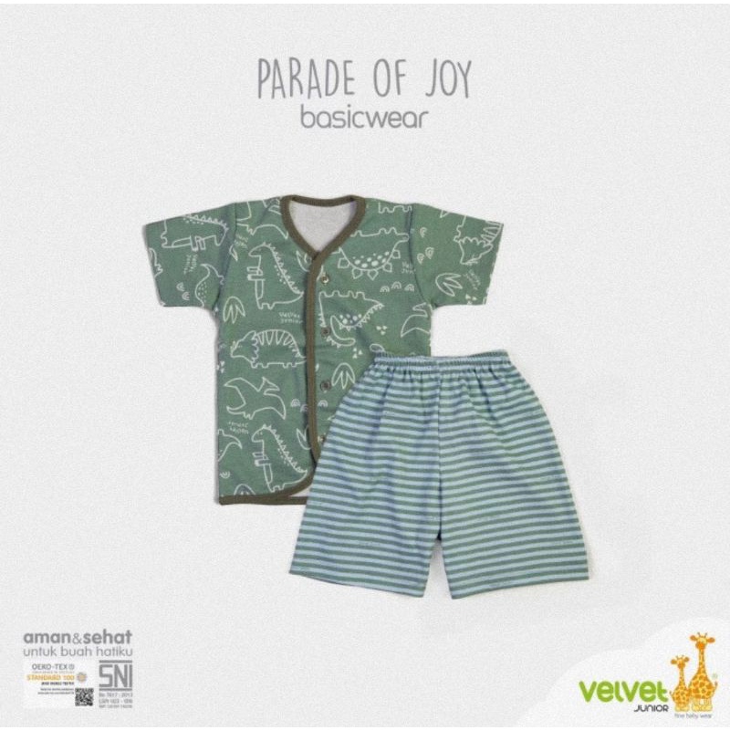 Velvet Junior Setelan Lengan Pendek Celana Pendek Parade Of Joy (KD)