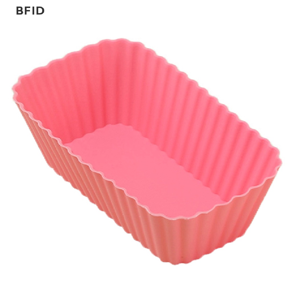 [BFID] 1/4pcs Silikon Persegi Panjang Reusable Cake Jelly Cetakan Kue Alat Dapur [ID]