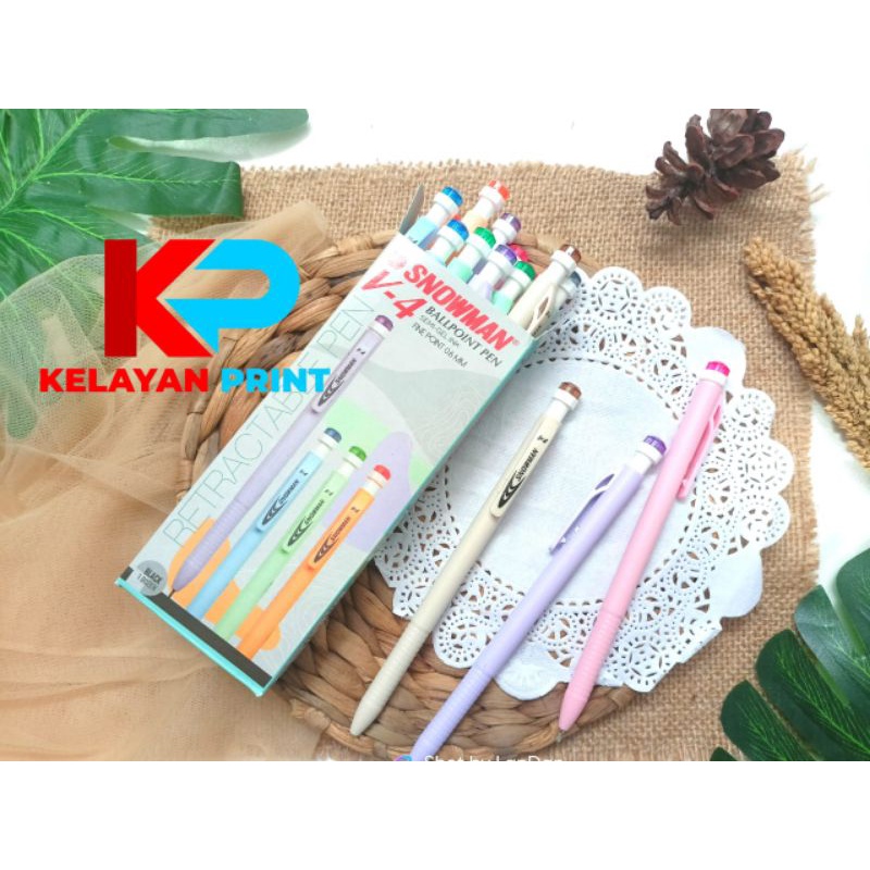 

PULPEN PENCET SNOWMAN V4 PER PAK ( ISI 12 PCS )