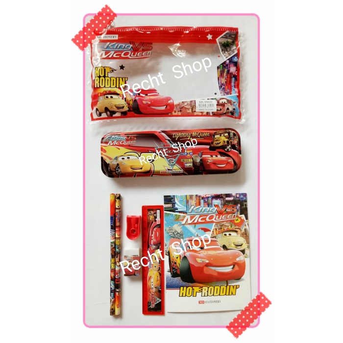 

Terlaris ✨ -study set paket perlengkapan alat tulis karakter the cars cars- 2.1.23