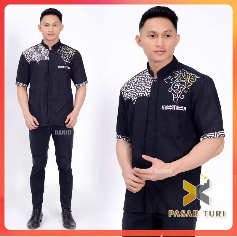 Baju Koko Pria Lengan Pendek