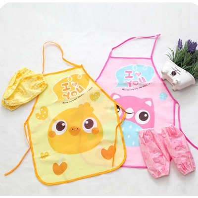 ⭐𝐈𝐇𝐒 𝟐𝟐𝟔 𝐋𝐚𝐦𝐩𝐮𝐧𝐠⭐️Celemek Anak Apron Anak Melukis Berkebun Karakter Kartun Set Sarung Tangan