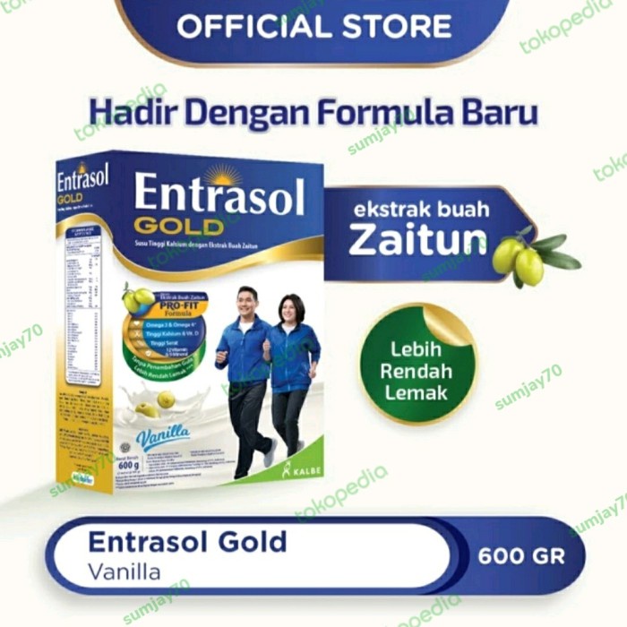 

[BEST SELLER] Entrasol gold vanila 600gr