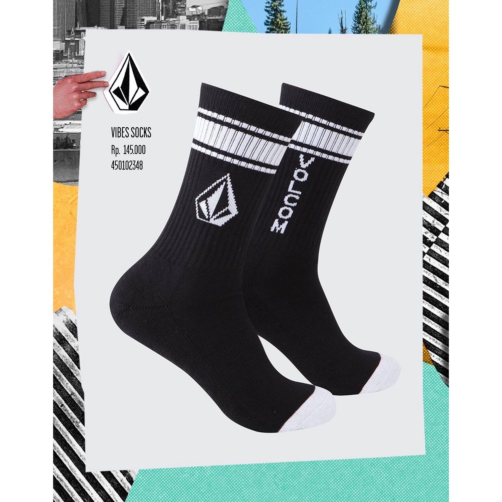 RAYSURF VOLCOM KAOS KAKI PRIA 450102348 ORIGINAL