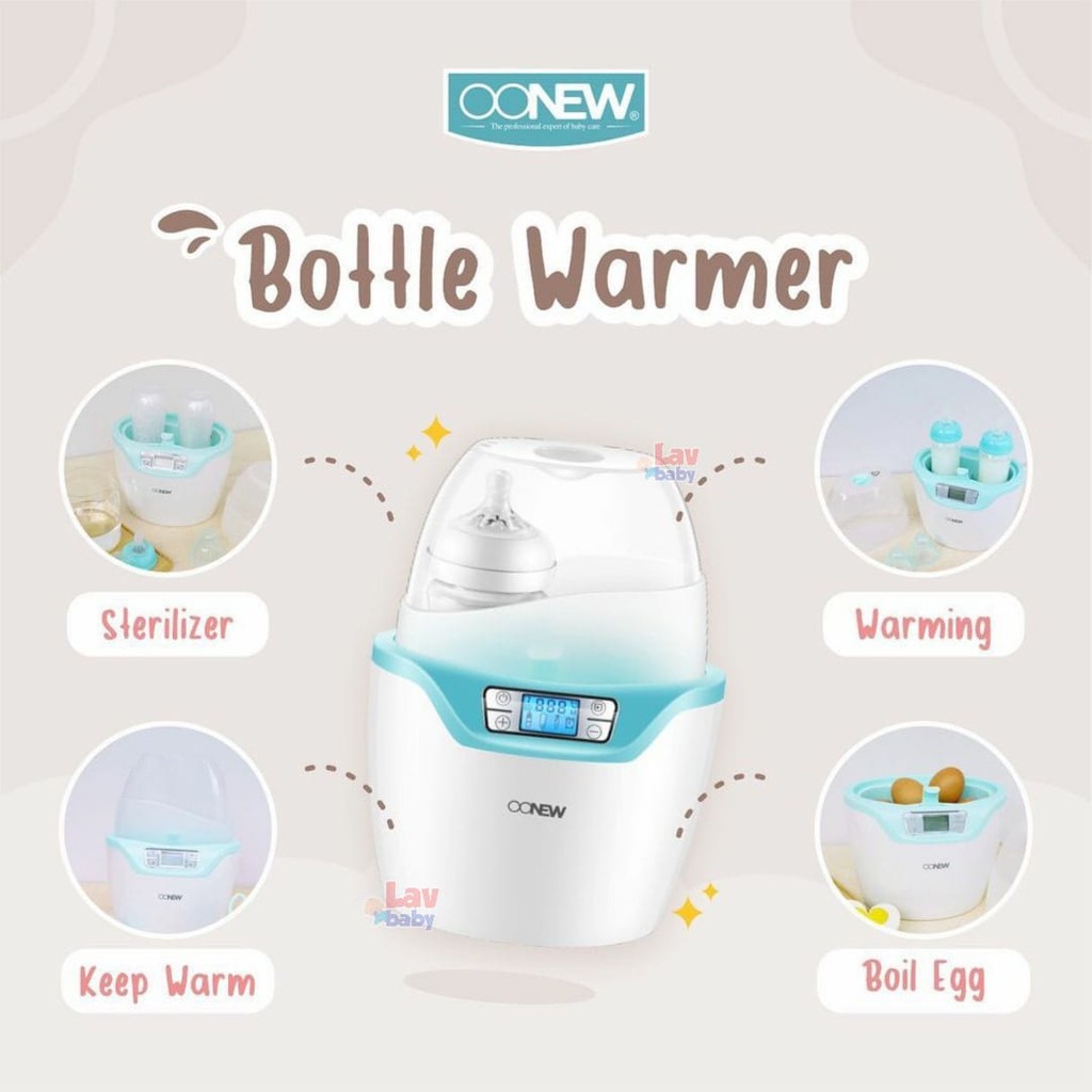 KURU 4in1 Smart Baby Bottle Warmer Sterilizer 9600D || Kuru T5 Portable Baby Milk Bottle Warmer Hijau - Penghangat Botol Susu