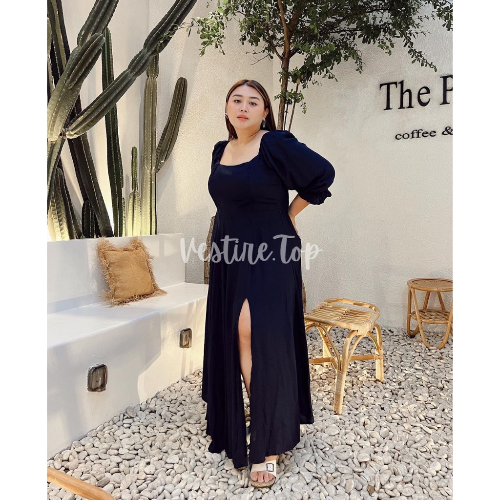 Clarence | Baju Sabrina | Dress Sabrina Full Karet | Dress Wanita korea | Dress Pesta | Dress Jumbo 