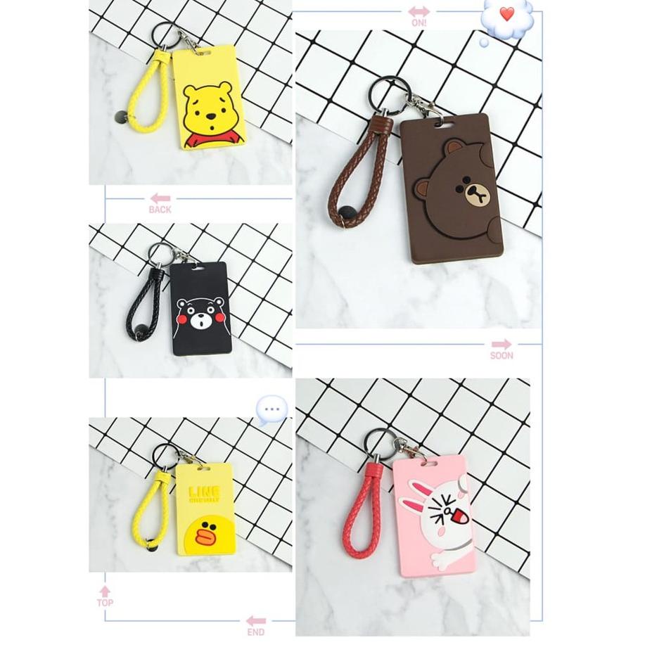 

✔ Tempat Kartu Unik / ID Card Holder Gantungan Kunci Kartun Imut 2nd Edition Berkualitas !