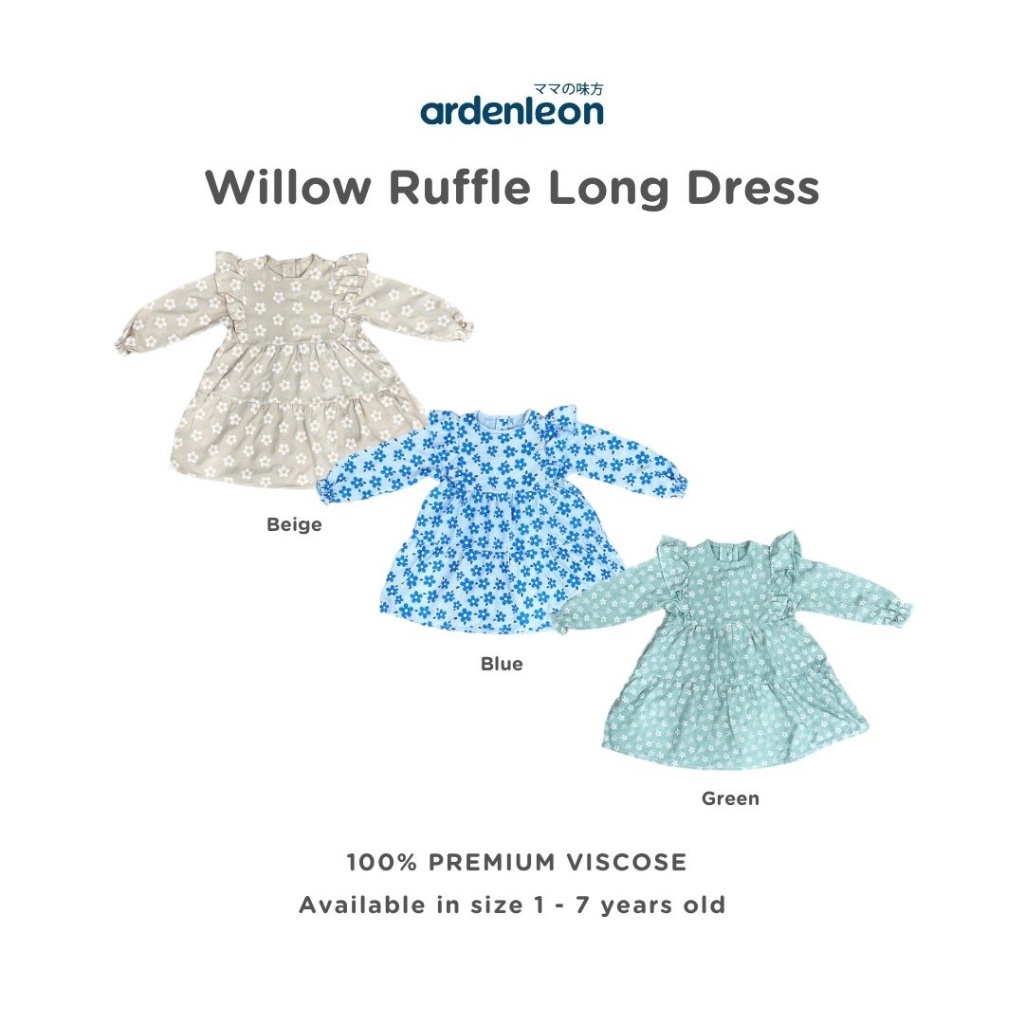 Ardenleon Willow ruffle long dress / Cassie Ruffle Short Dress