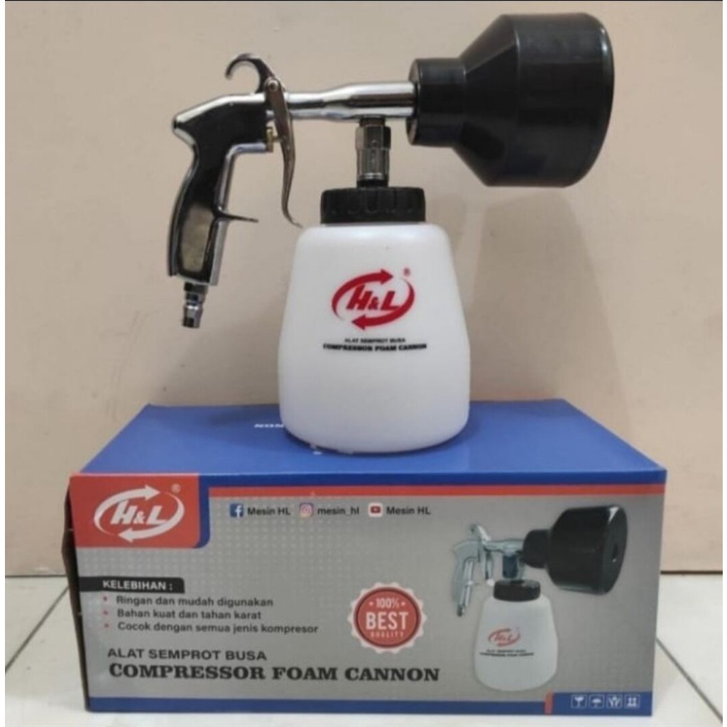 [ KMD ] ALAT TABUNG FOAM SABUN SALJU PAKAI ANGIN HNL / COMPRESOR FOAM CANON /