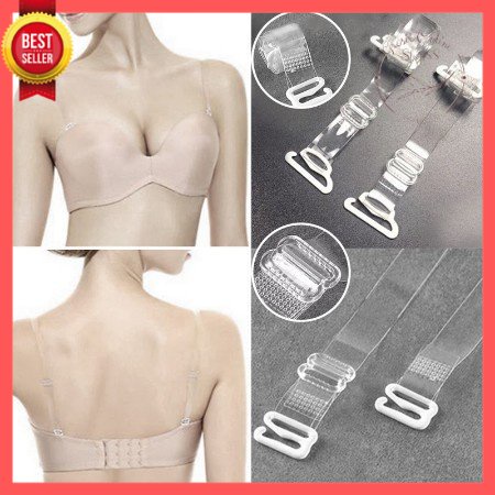 GOS -A415- Tali Bra Transparan - Tali Bra Bening - Underwear Tranparant Strap Bra