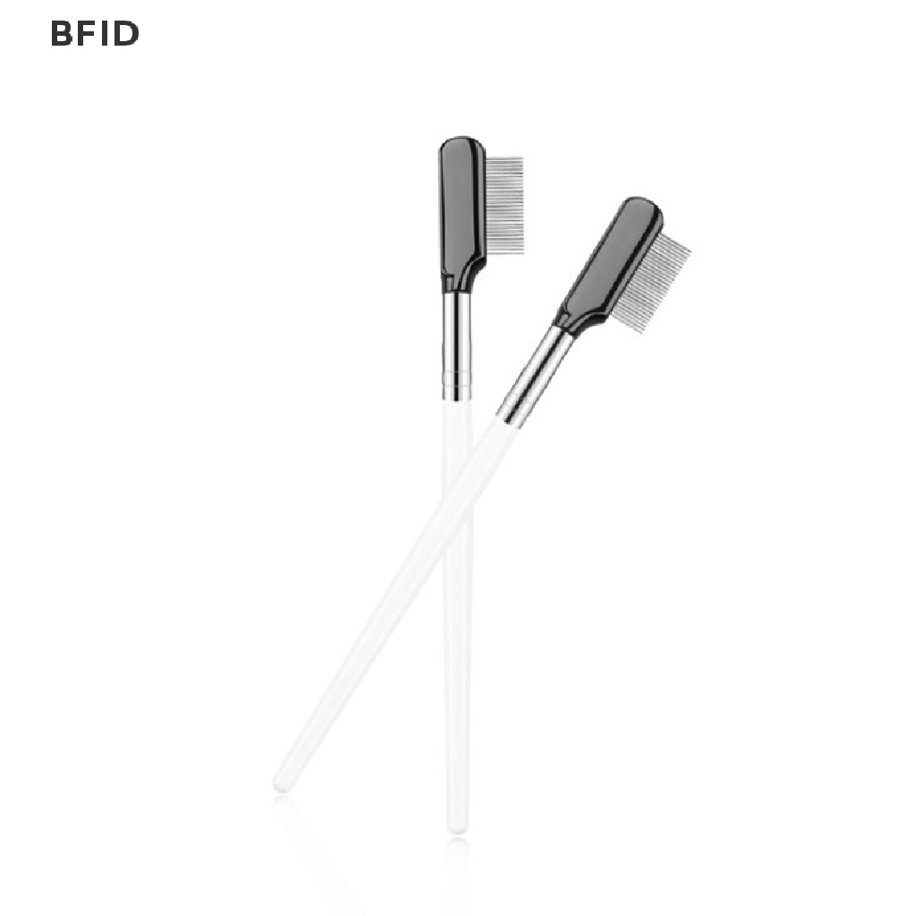 [BFID] Sisir Alis Stainless Steel Brush Makeup Sisir Bulu Mata Dengan Penutup Alat Kosmetik [ID]