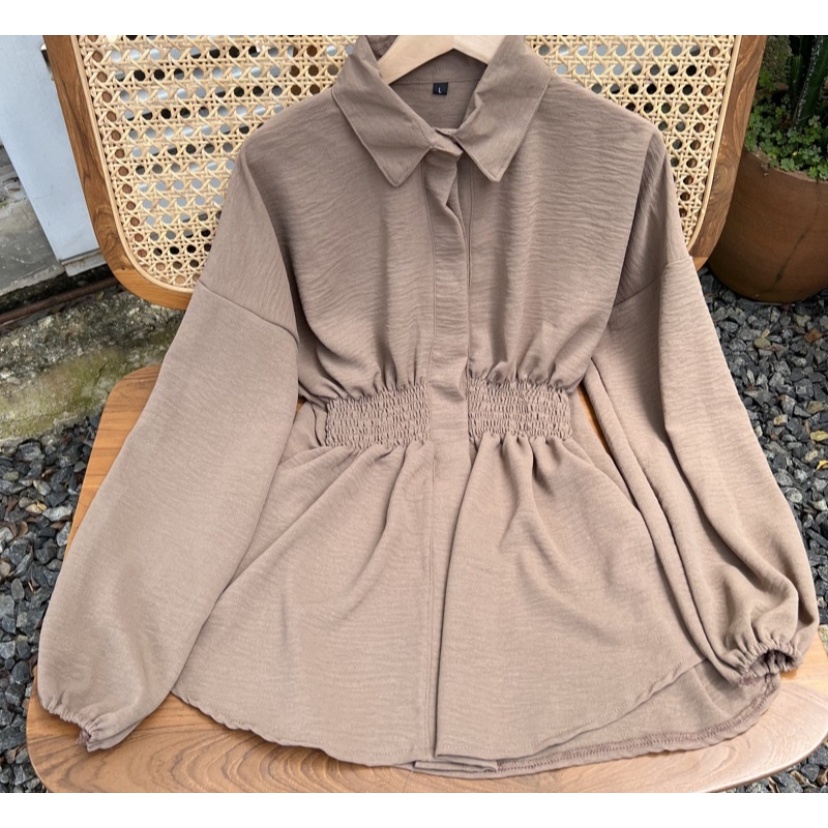 Atasan wanita kekinian terbaru 2023 | blouse tanaya shirt | atasan  terlaris | busui friendly bahan crinckle airflow premium