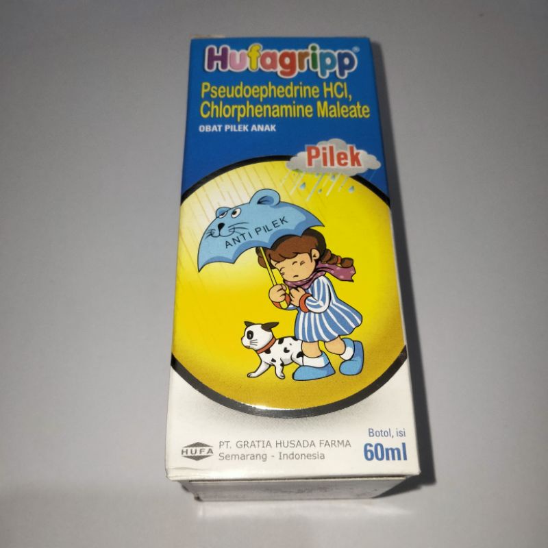 HUFAGRIPP OBAT BATUK PILEK ANAK,HUFAGRIPP PENURUN PANAS ANAK 60 ML.