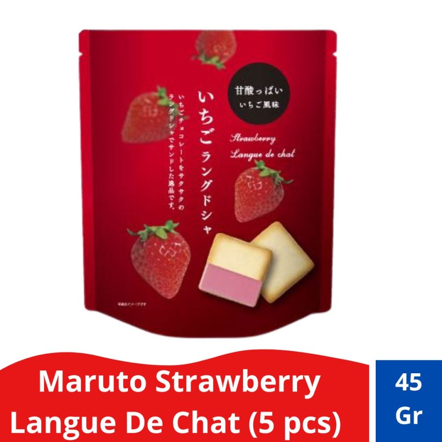 

Maruto Strawberry Langue De Chat/Biskuit Lapis Strawberry Cream 45 gr