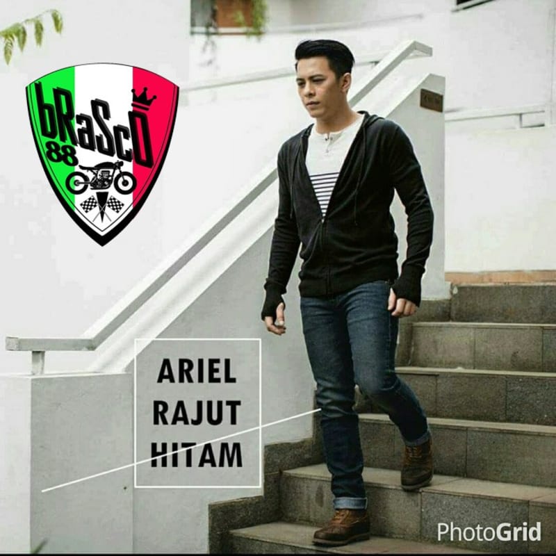 SWEATER RAJUT ARIEL NOAH GREENLIGHT HITAM - RAJUT GREENLIGHT - SWEATER RAJUT ARIEL - SWEATER GREENLI