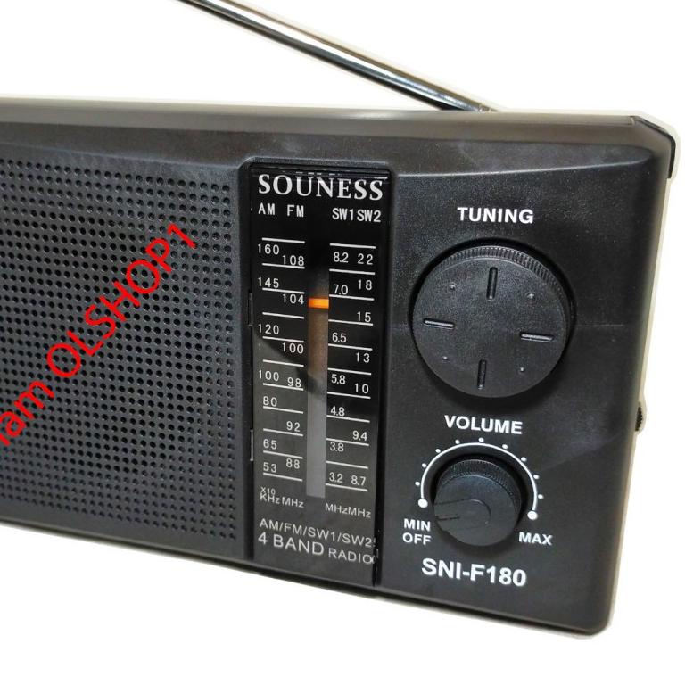 ֍ Radio Portable SOUNESS F-180 AM FM Portable Radio ►