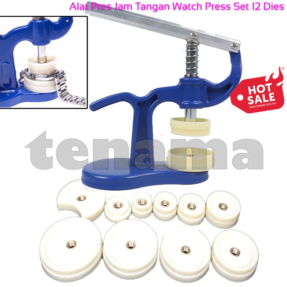 Alat Pres Jam Tangan Watch Press Set 12 Dies