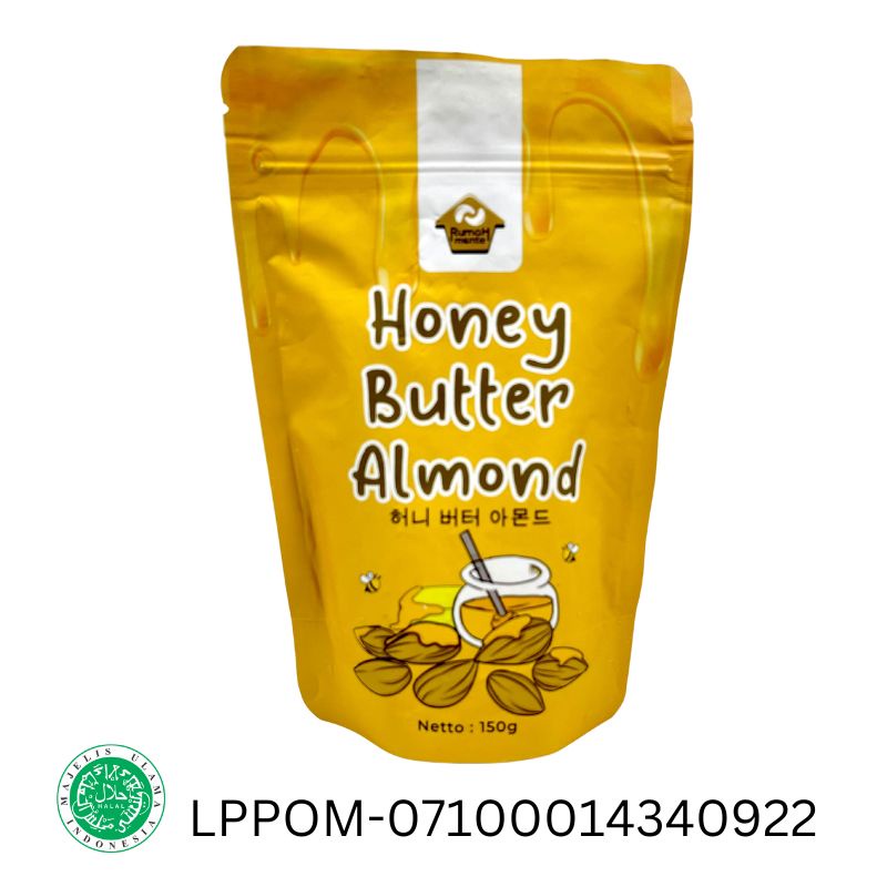 

ORIMOND Korean Almond Roasted Honey Butter 150gr Kacang Almond Panggang Rasa Madu Mentega 150gr