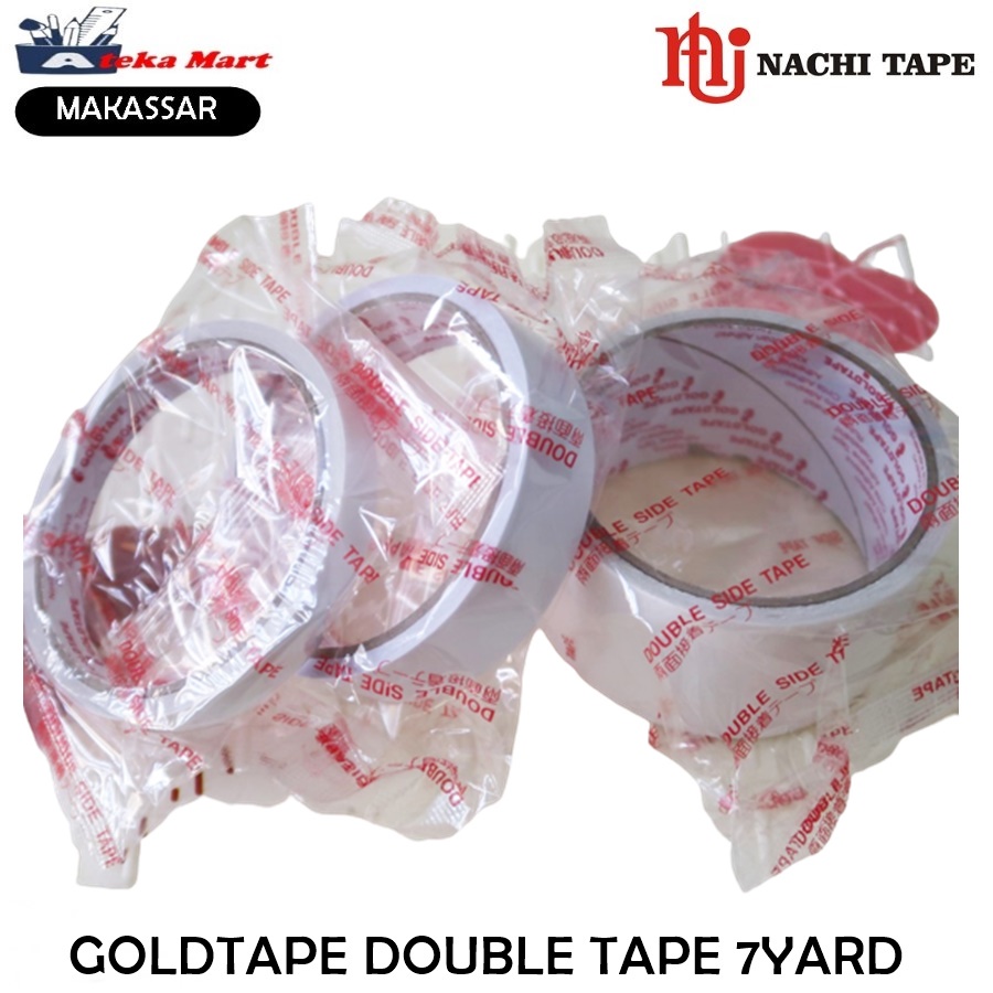 

GOLDTAPE DOUBLE TAPE 7YARD ISOLASI BOLAK BALIK