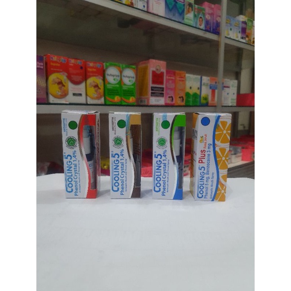 Cooling 5 Plus Spray / Cooling 5 Spray - obat Semprot Sariawan / Radang Gusi /  Sakit Gigi / Sakit T