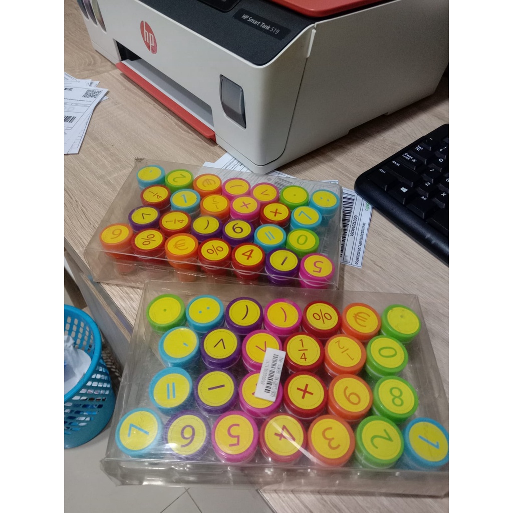 Mainan Stempel ANGKA