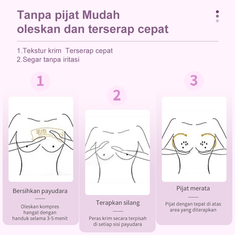 ORIGINAL Breast Care Serum Obat Pengencang Payudara Cream Set BPOM 100gr Bust Serum &amp; Cream pembesar payudara super cepat permanen Female Breast Enlarger