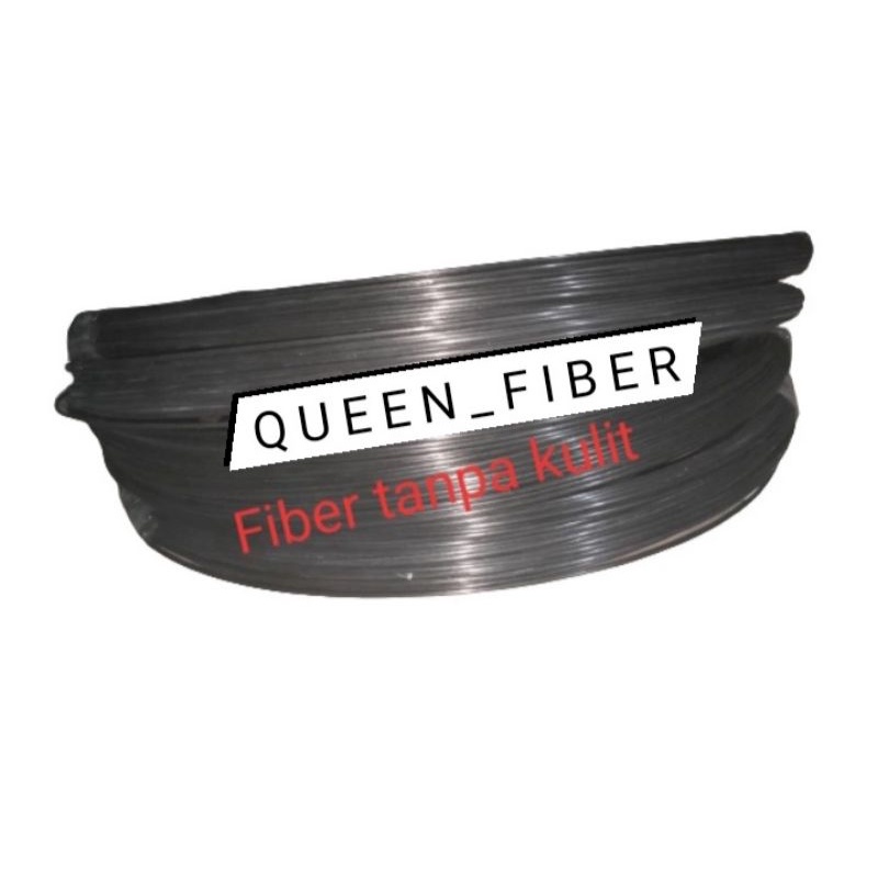 Jeruji fiber hitam import ( tanpa kulitan ) 2,2mm 2,5mm panjang 100meter