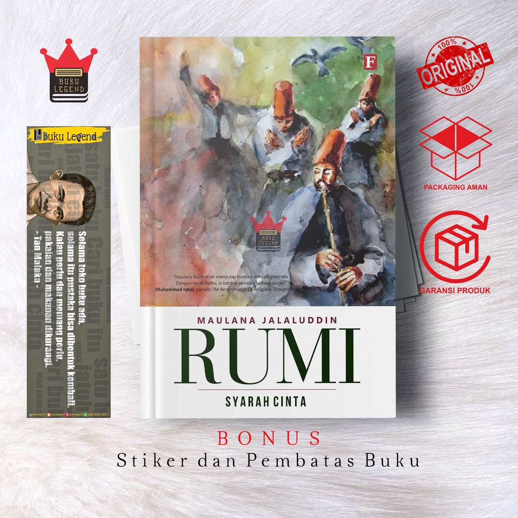 Buku Paket Syair Rumi - Jalaluddin Rumi (4 Buku)