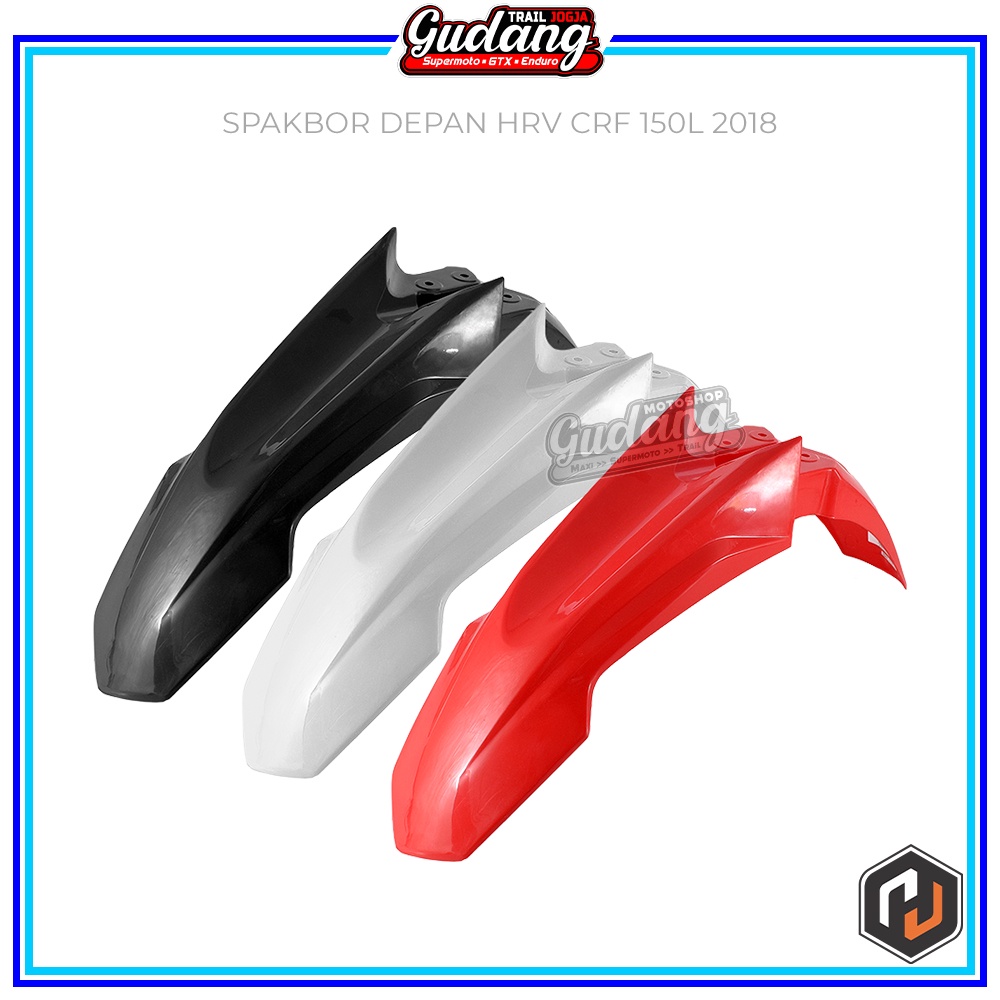 Papan Nomor Plat Nomer Plus Spakbor Slebor CRF 150L 250 2018 Hitam Merah Putih Fluo Orange Yellow