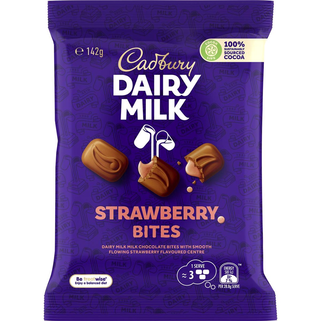 

Cadbury Strawberry Bites 142g