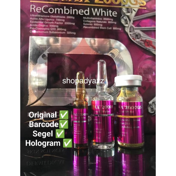 2000 gs recombine white ecer 100% product original best seller 1 set