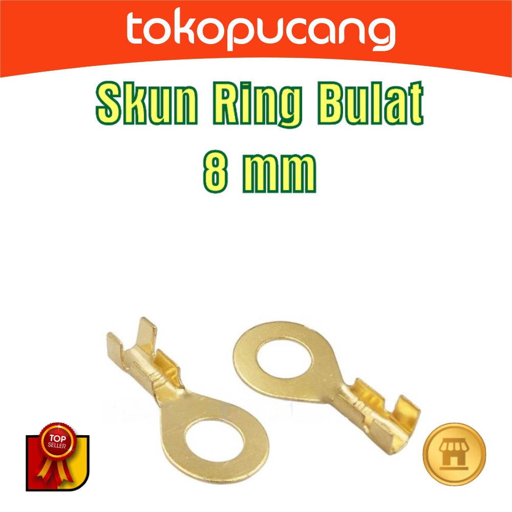 Skun kabel 8mm Ring Bulat Skun Kabel Motor Skun Aki Motor 8 mm