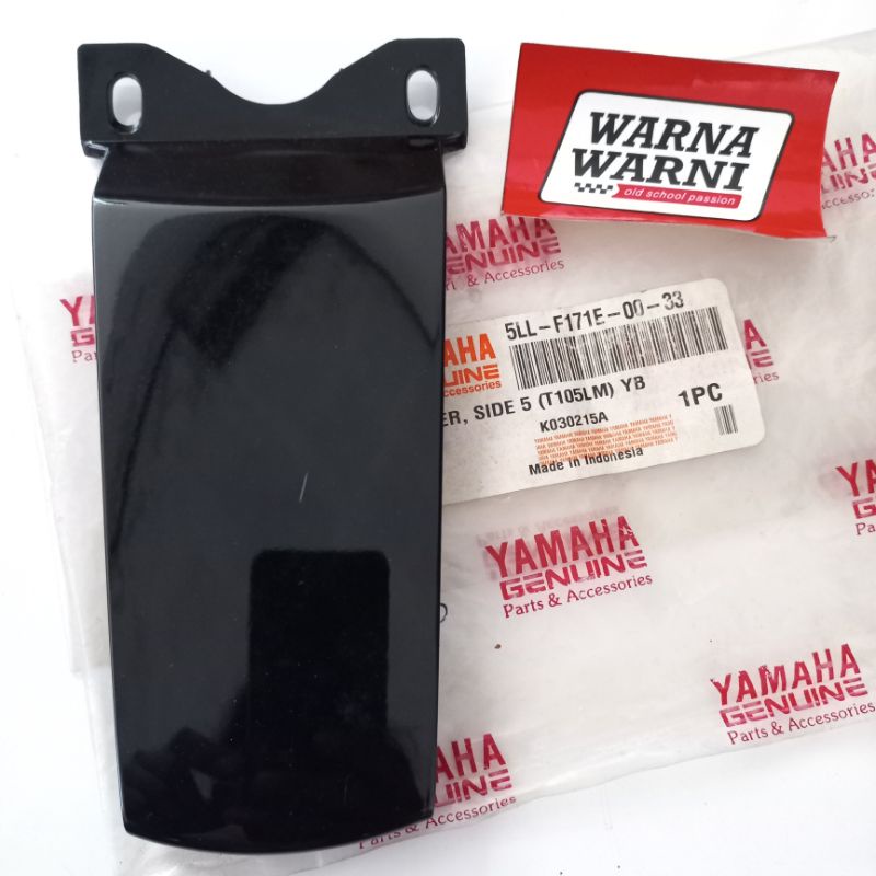 Side cover 5 sambungan body belakang Jupiter Z lama old hitam | 5LL-F171E-00-33