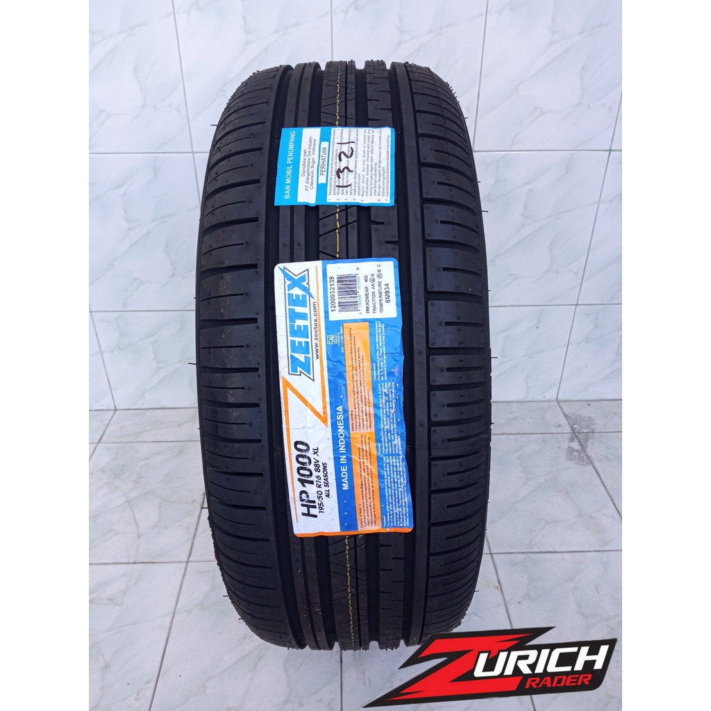 BAN MOBIL UKURAN 195 50 R16 MERK ZEETEX 195/50 R16 BUAT JAZZ RS BRIO