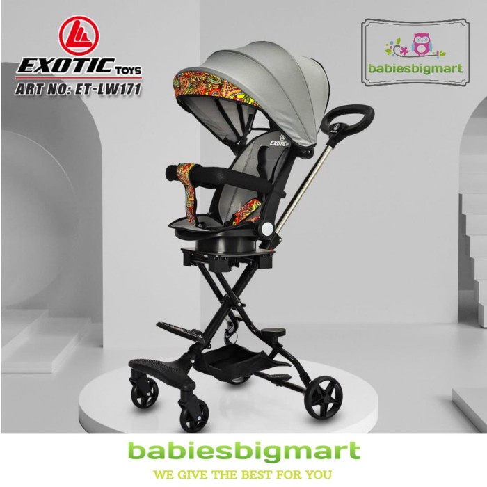 Magic Stroller Exotic LW 171 Kereta Dorong Stroler Bisa Bolak Balik Adjust Posisi Sandaran