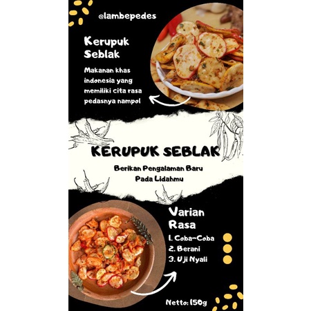 

Kerupuk Seblak Kencur