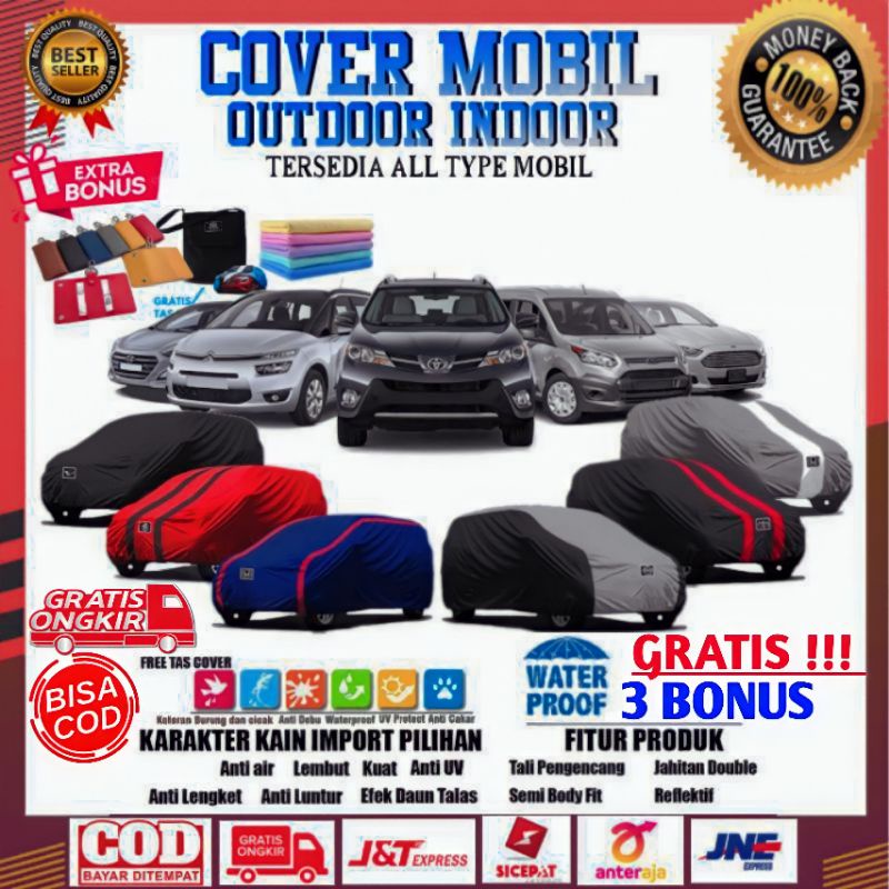 Cover Mobil Waterproof Brio Jazz Yaris Agya Ayla Sirion Ignis Sarung Outdoor Tutup Mantel Anti Air