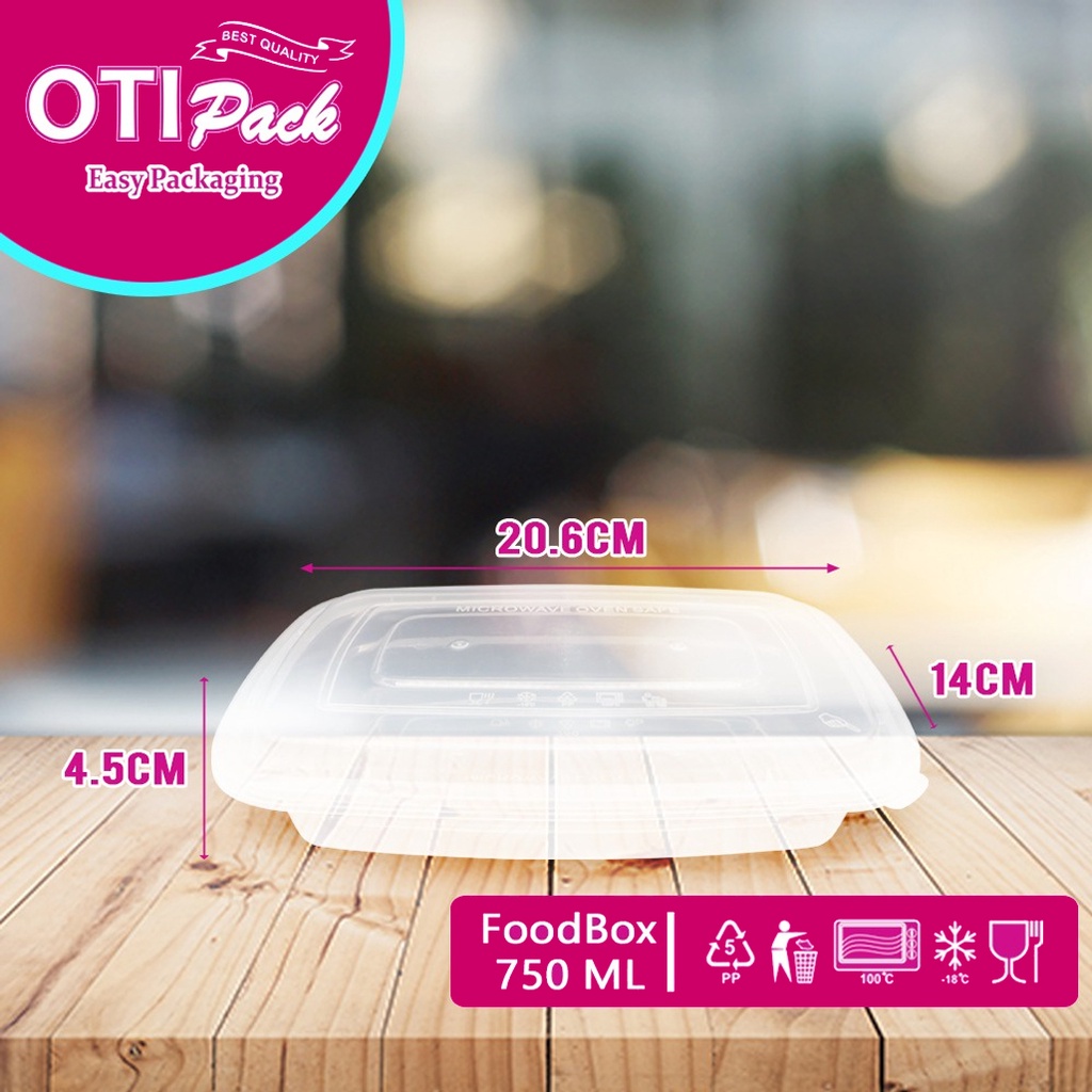 Thinwall 750ML/ Kotak Makan  Platik/Food Container OTM750