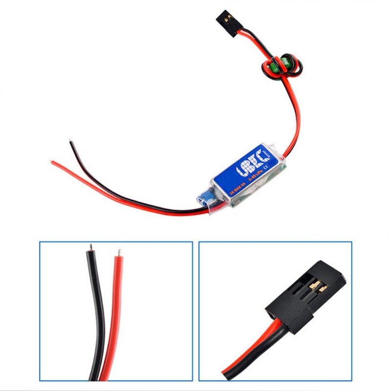 Zzz 3A UBEC Terlindung Penuh Sirkuit Eliminasi Anti Macet 5V 6V Switchable 2-6S Lipo Part Drone Aksesoris