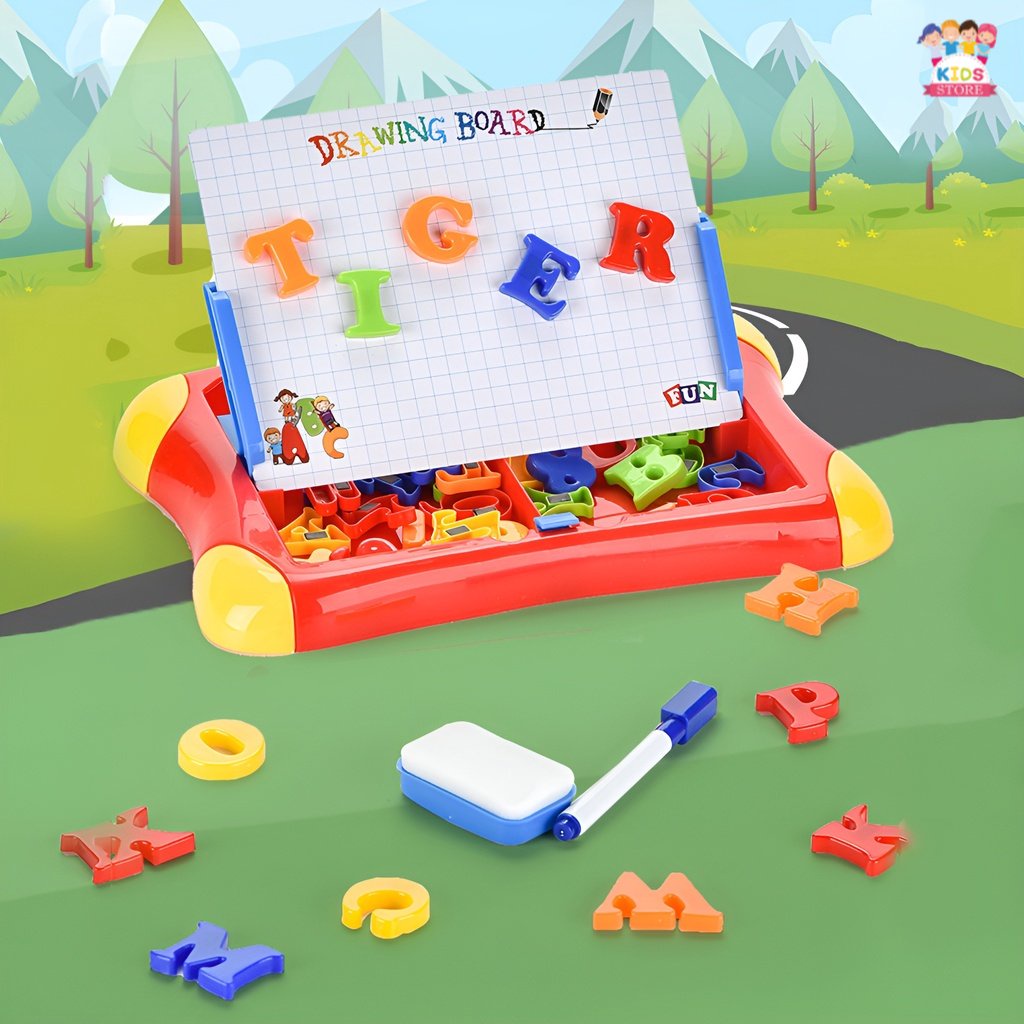 Drawing Board Magnetic Mainan Edukasi Anak | Mainan Menggambar Anak | Hadiah Ulang Tahun Anak Cowok