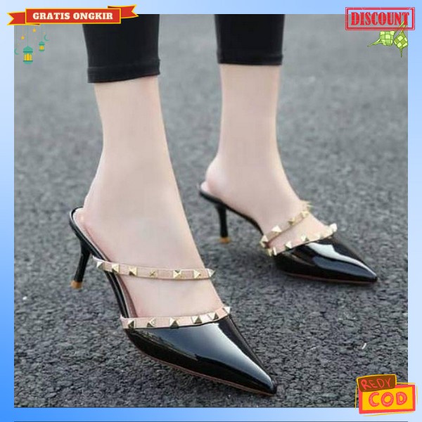 Sandal Hari Raya Terbaru 2023 Srandal Hak Tinggi Waita Murah Haighhill Remaja Kekinian Sepatu Kerja 