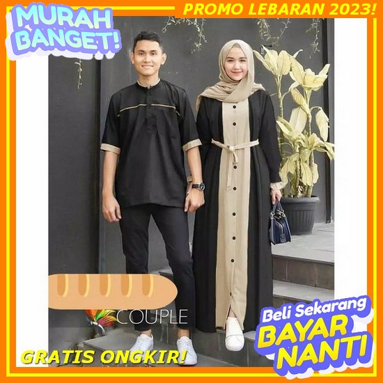 (Pre Order ±Ready Maret) Famset Multazam By Akifa // Gamis Set Couple Akifa // Baju Keluarga // Sera