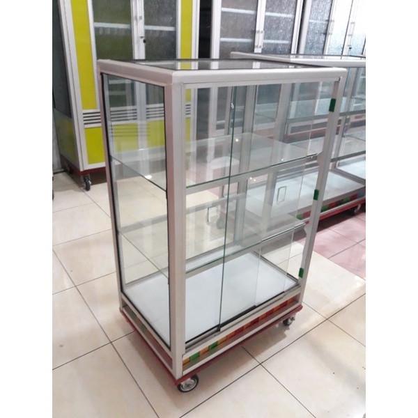 Steling Jualan Mini Full Kaca. ▪️Uk: 60cmX40cmX100cm