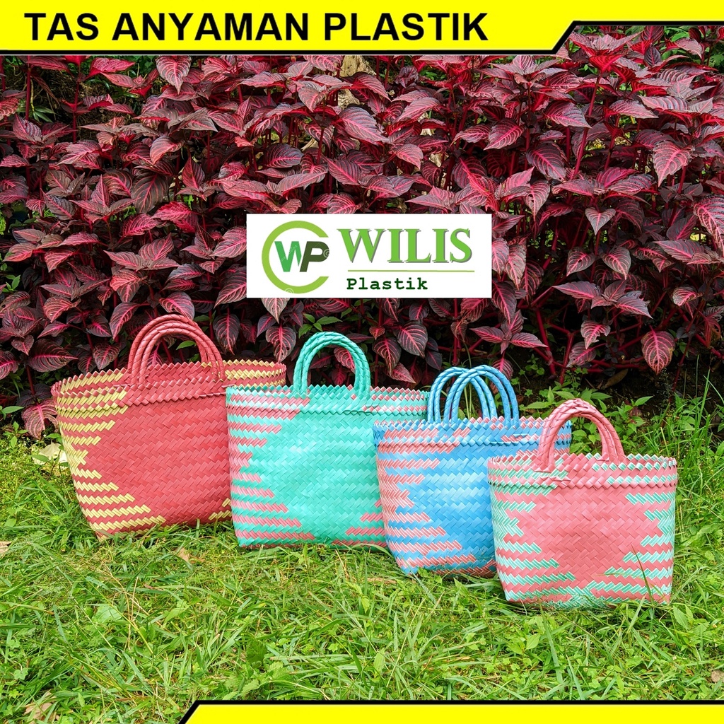 as Anyam Hampers Selamatan Kotak Nasi Ukuran Sedang Size M untuk Hampers Souvenir Parcel Wadah Thinwall Tas Anyaman Plastik Hajatan