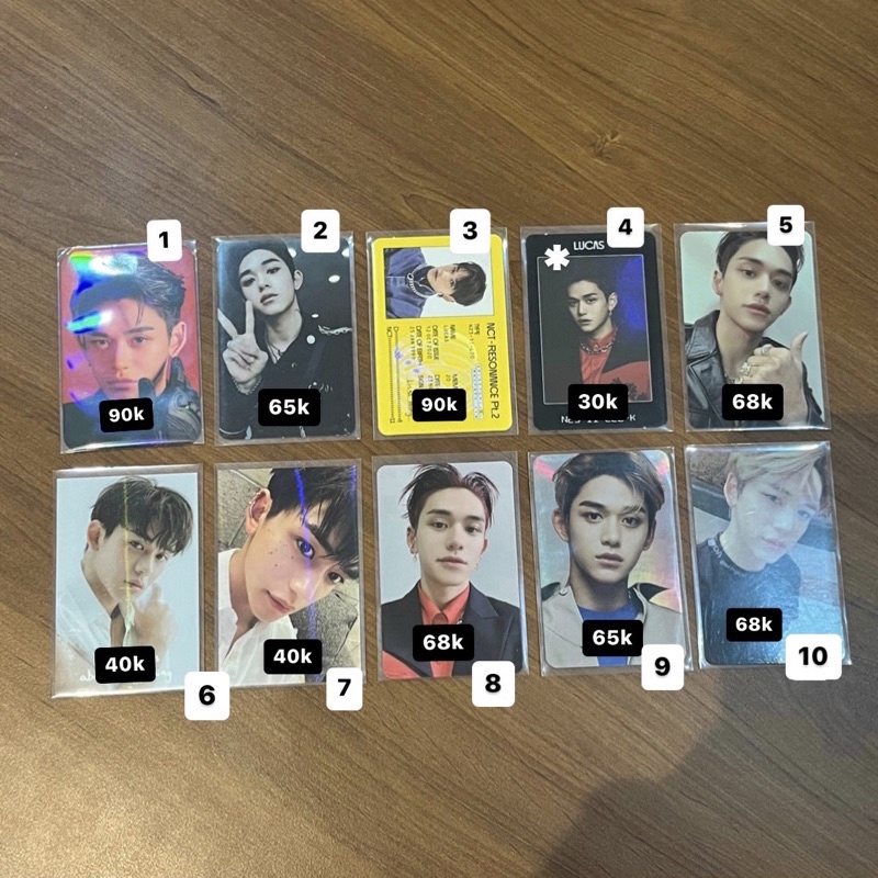 photocard pc lucas nct wayv superm official